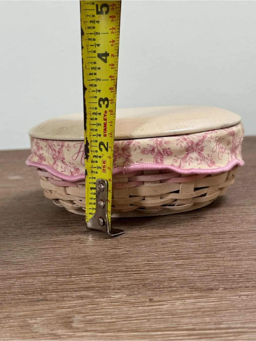 Longaberger Horizon of Hope Basket Set with Woodcrafts Lid & Fabric Liner